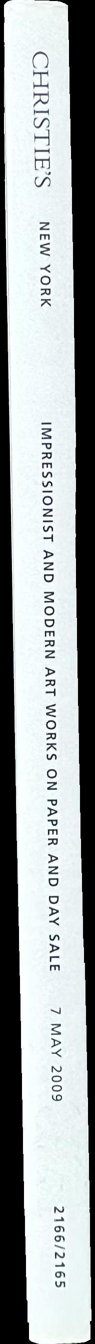 Impressionist and modern art : works on paper and day sale, Thursday 7 May 2009 / Chrisite's spine