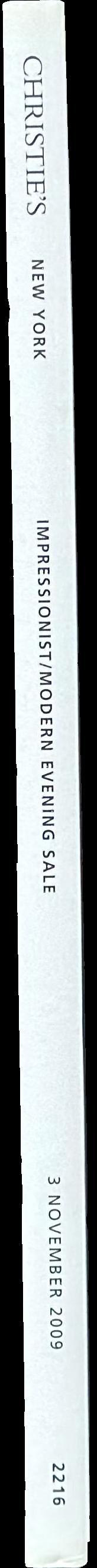 Impressionist/modern : evening sale, Tuesday 3 November 2009 spine