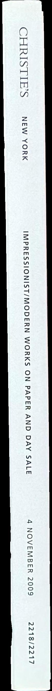 Impressionist/modern works on paper and day sale : Wednesday 4 November 2009 spine