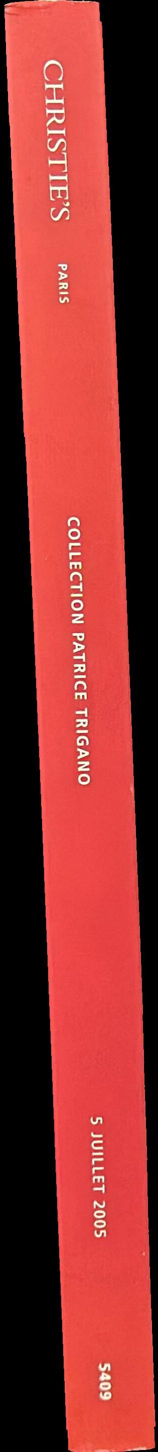 Collection Patrice Trigamo, itineraire d'une passion : lots offerts sans prix de reserve, Mardi 5 Juillet 2005, a 14H spine