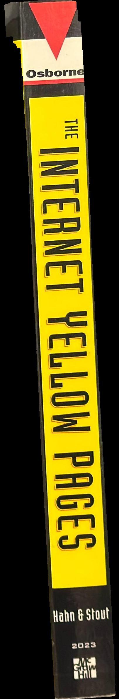 The internet yellow pages spine