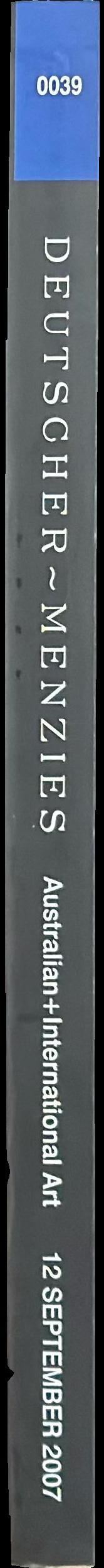 Australian   international art : auction, Wednesday 12 September [2007], Kensington, NSW spine