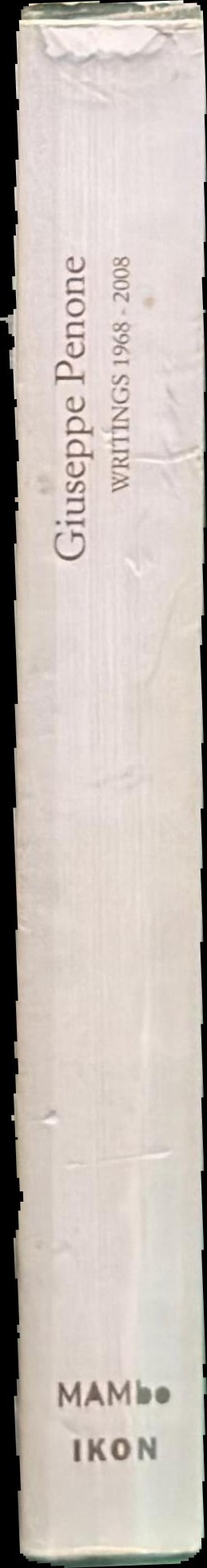 Giuseppe Penone : writings 1968-2008 spine