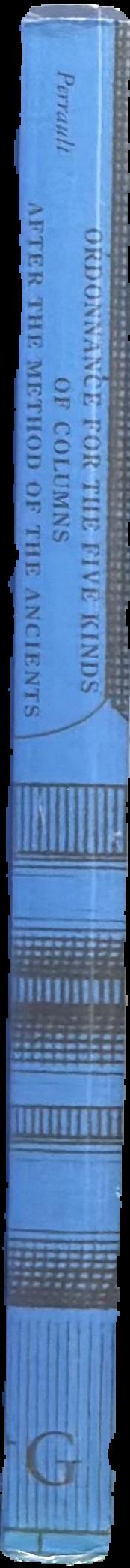 Ordonnance for the five kinds of columns after the method of the ancients spine