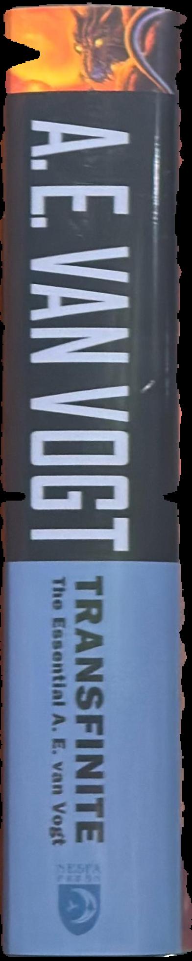 Transfinite : the essential A. E. van Vogt / A. E. van Vogt ; edited by Joe Rico and Rick Katze spine