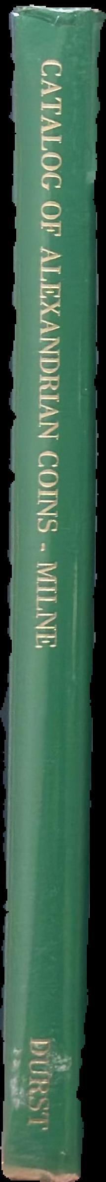 Catalogue of Alexandrian coins spine