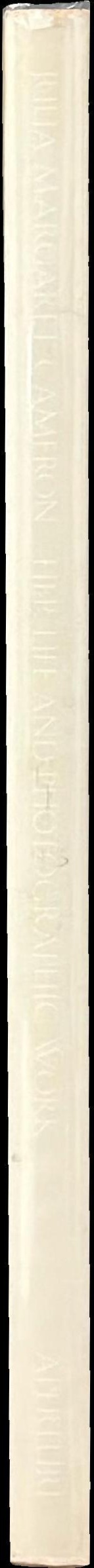 Julia Margaret Cameron : her life and photographic work spine