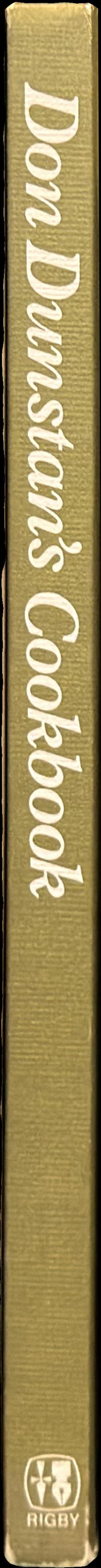Don Dunstan's cookbook spine