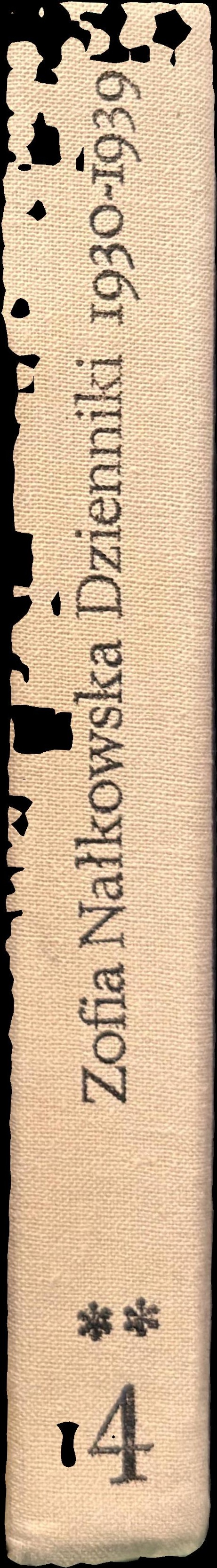 Dzienniki 1930–1939 spine
