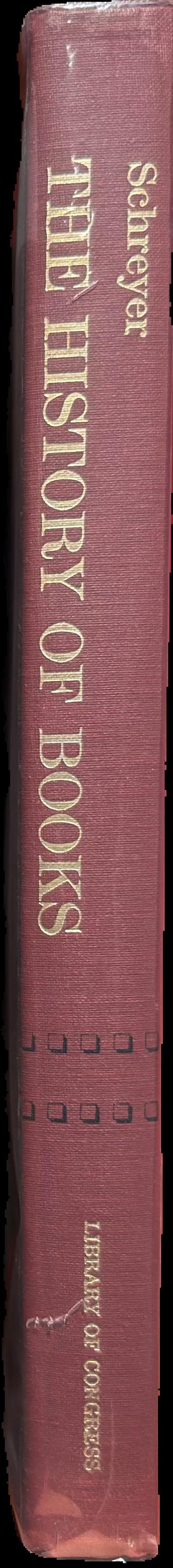 The history of books : a guide to selected resources in the Library of Congress spine