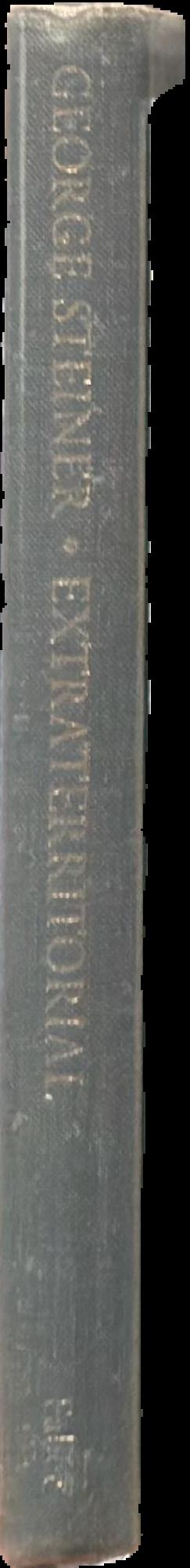 Extraterritorial : papers on literature and the language revolution spine