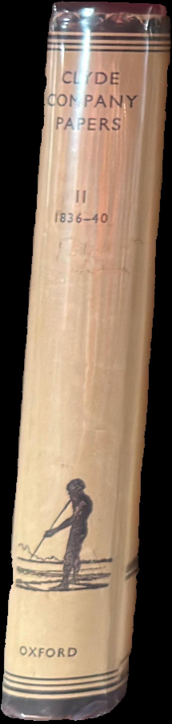 Clyde Company papers : II 1836-40 spine