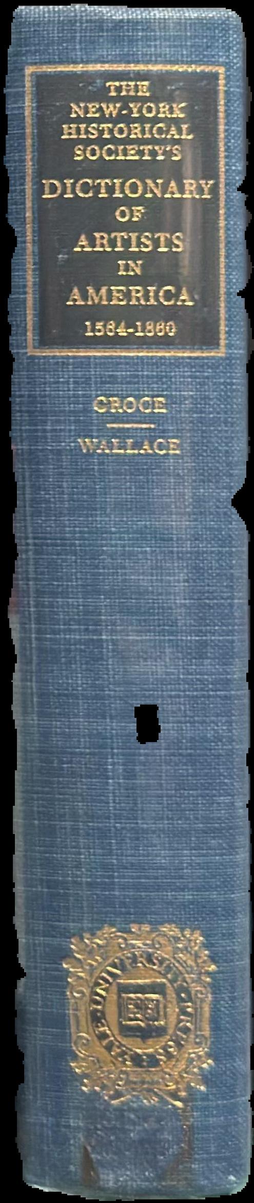 The New-York Historical Society's dictionary of artists in America, 1564-1860 spine