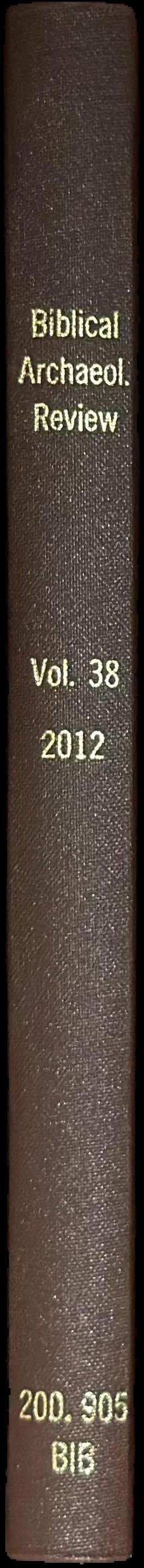 Biblical archaeology review spine