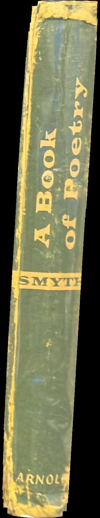 A book of poetry spine