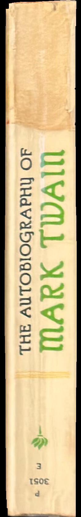 The autobiography of Mark Twain spine