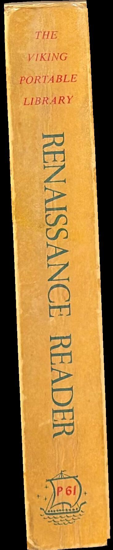 The portable Renaissance reader / edited, and with an introduction, by James Bruce Ross ; and Mary Martin McLaughlin spine