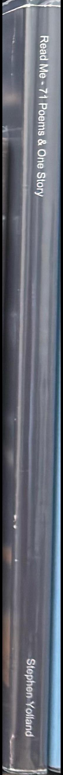 Read me : 71 poems & one short story spine