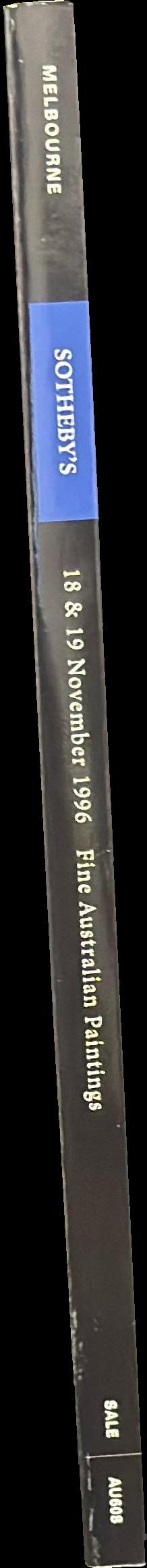 Fine Australian and European paintings, drawings, prints, photographs and sculpture : [auction, Monday 18 and Tuesday 19 November 1996] / Sotheby's spine
