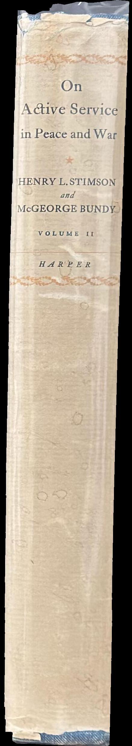 On active service in peace and war : volume II spine