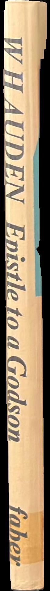Epistle to a godson and other poems spine