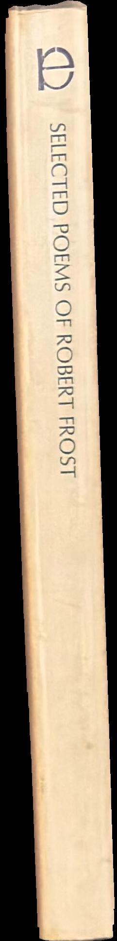 Selected poems of Robert Frost spine