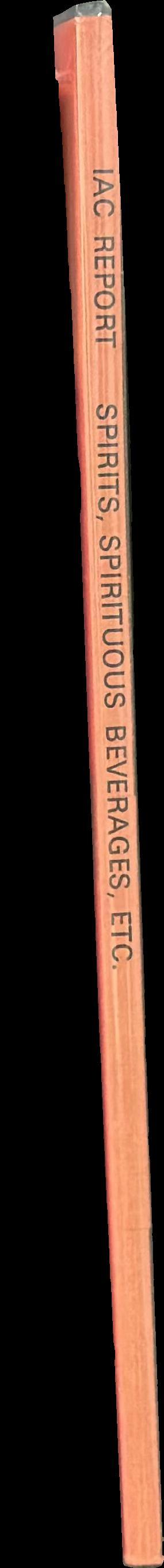 Spirits, spirituous beverages, etc. : 8 June 1979 spine