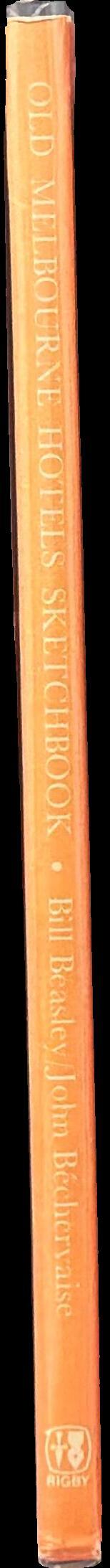 Old Melbourne hotels sketchbook spine