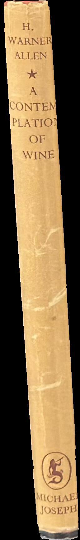 A contemplation of wine spine