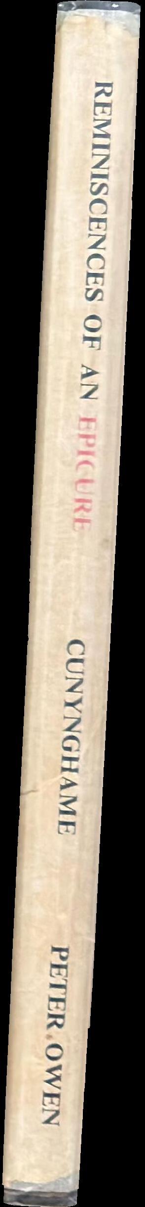 Reminiscences of an epicure spine