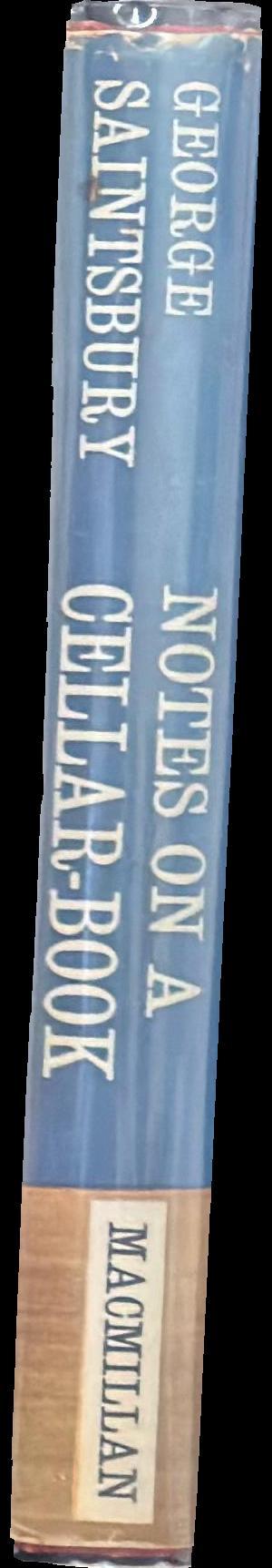 Notes on a cellar-book spine
