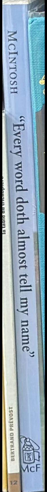 "Every word doth almost tell my name" : authorship of Shakespeare's sonnets spine