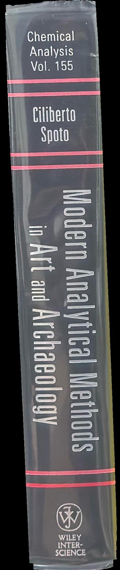 Modern analytical methods in art and archaeology spine