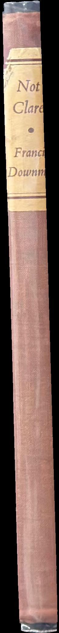 Not claret / Francis Downman spine