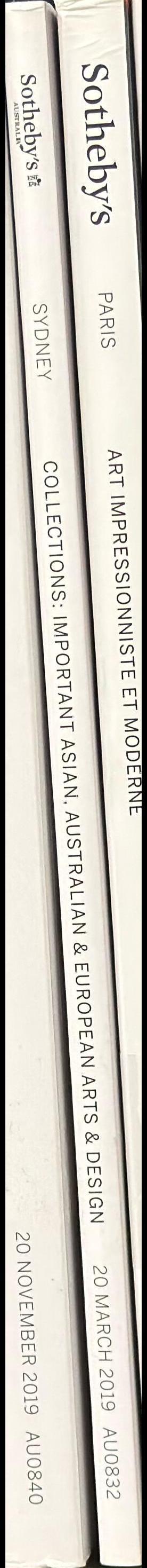 Collections : important Asian, Australian and European arts and design : auction in Sydney, 20 March 2019 spine