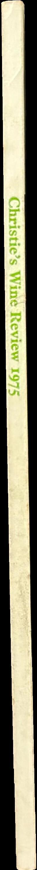 Christie's wine review 1975 / compiled and edited by Michael Broadbent spine