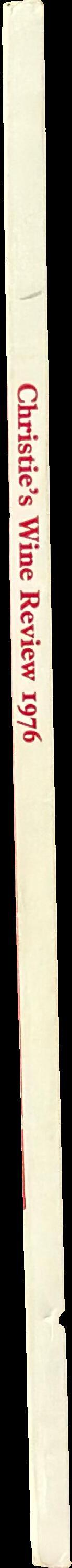 Christie's wine review 1976 / compiled and edited by Michael Broadbent spine