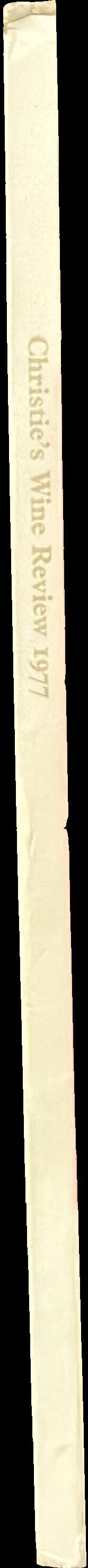 Christie's wine review 1977 / compiled and edited by Michael Broadbent spine