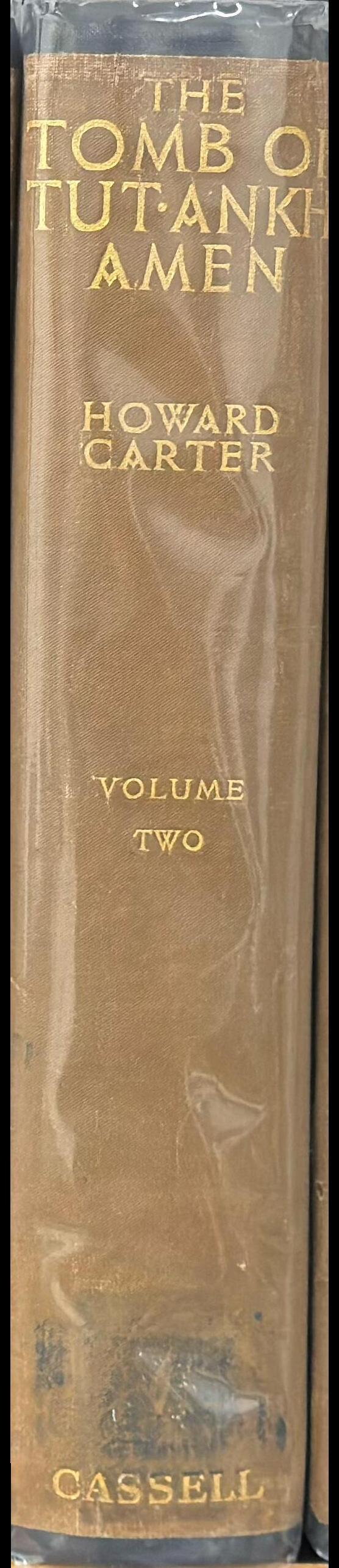 The tomb of Tut-Ankh-Amen : discovered by the late Earl of Carnarvon and Howard Carter : volume II spine