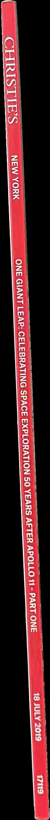 One giant leap : celebrating space exploration 50 years after Apollo 11, part one : 18 July 2019 / Christie's spine
