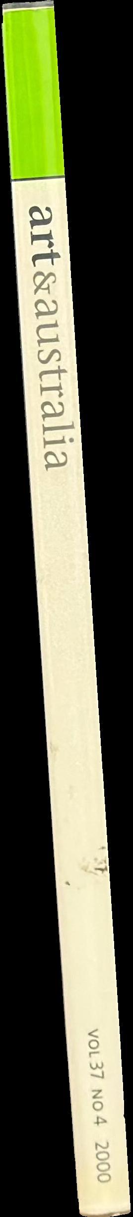 Art & Australia : volume 37, no 4, 2000 spine