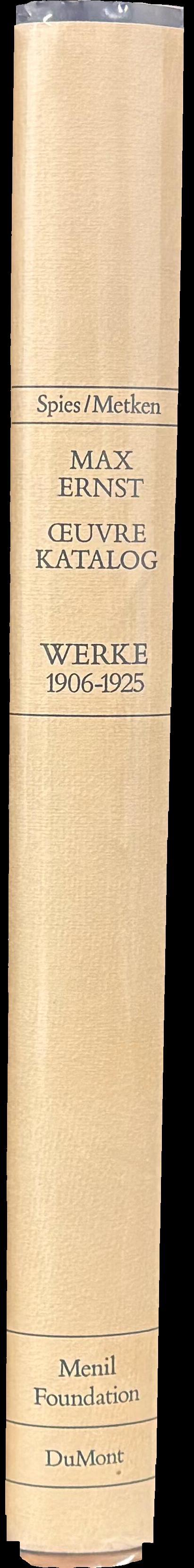 Max Ernst oeuvre-katalog : werke 1906-1925 spine