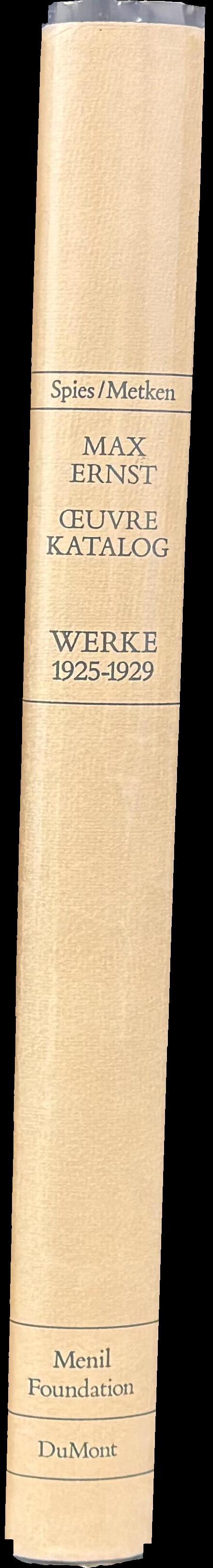 Max Ernst oeuvre-katalog : werke 1925-1929 spine