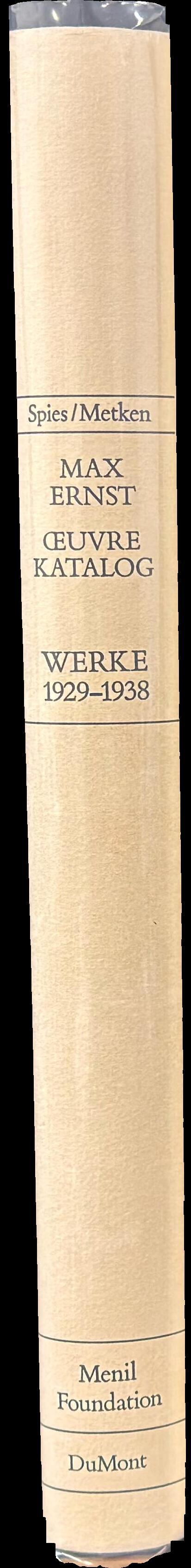 Max Ernst oeuvre-katalog : werke 1929-1938 spine