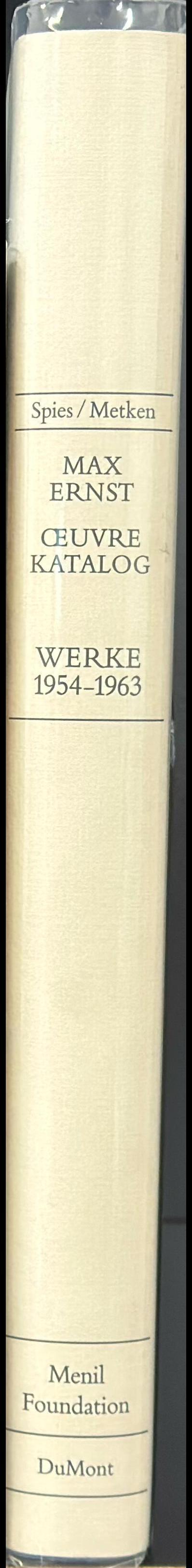 Max Ernst oeuvre-katalog : werke 1954-1963 spine