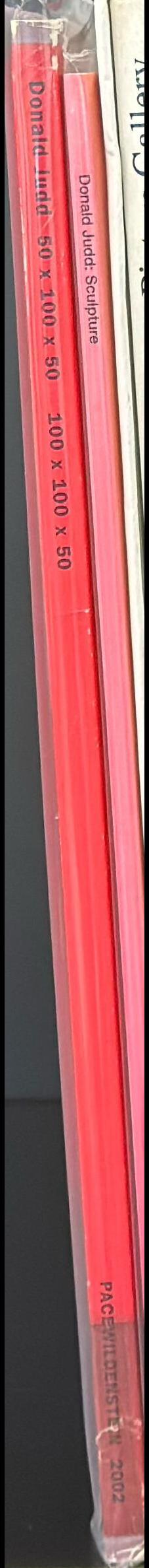 Donald Judd : 50 x 100 x 50, 100 x 100 x 50 spine