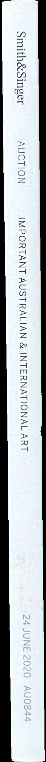 Important Australian and international art : virtual auction, 24 June 2020 spine