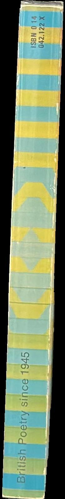 British poetry since 1945 spine