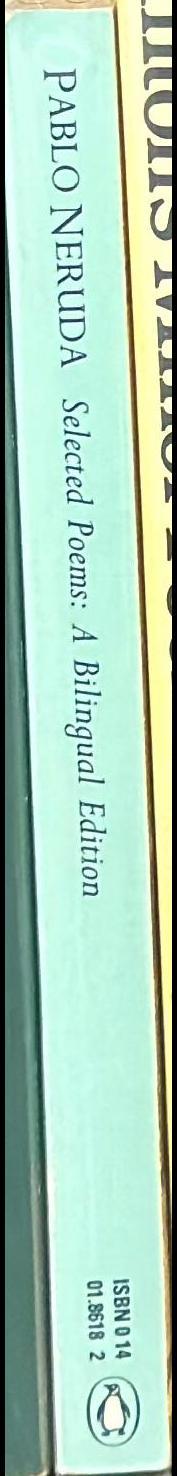 Pablo Neruda : selected poems spine