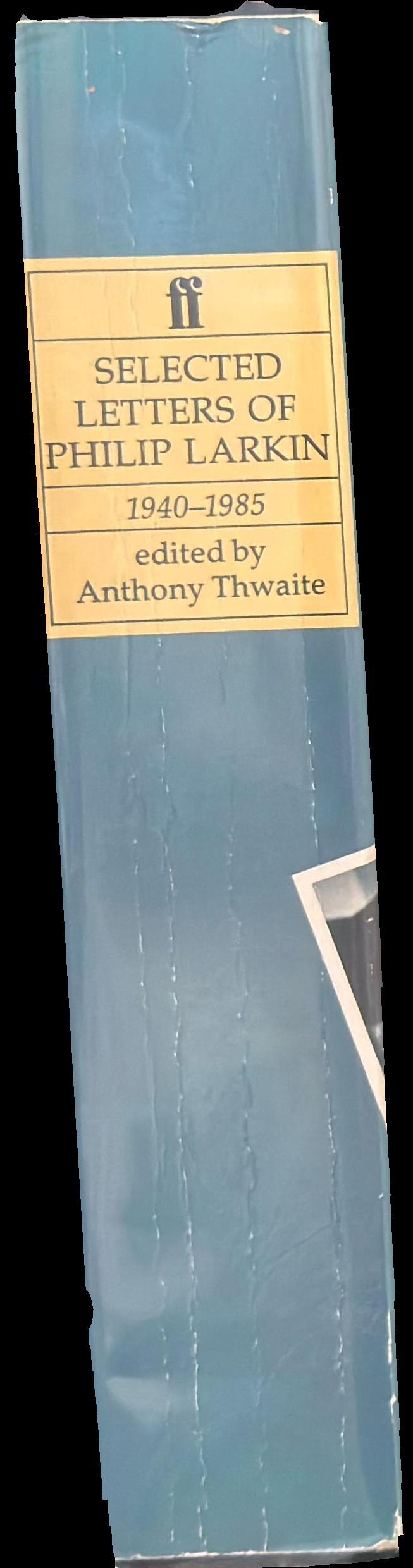 Selected letters of Philip Larkin 1940-1985 spine